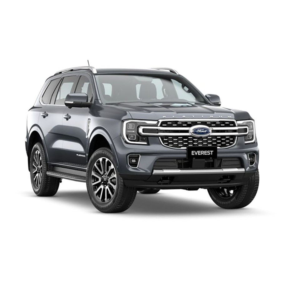 Ford Everest Platinum màu ghi, xe SUV 7 chỗ đẳng cấp với thiết kế sang trọng và công nghệ tiên tiến.