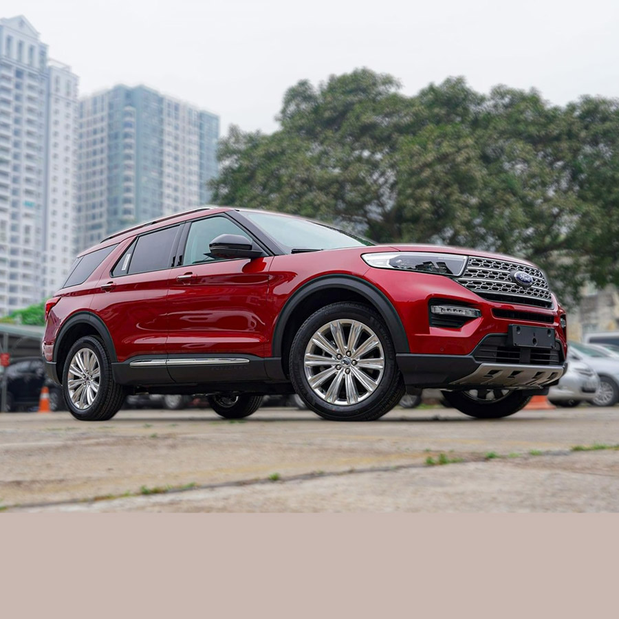 Ford Explorer Limited màu đỏ - Xe SUV 7 chỗ nhập khẩu với thiết kế thể thao