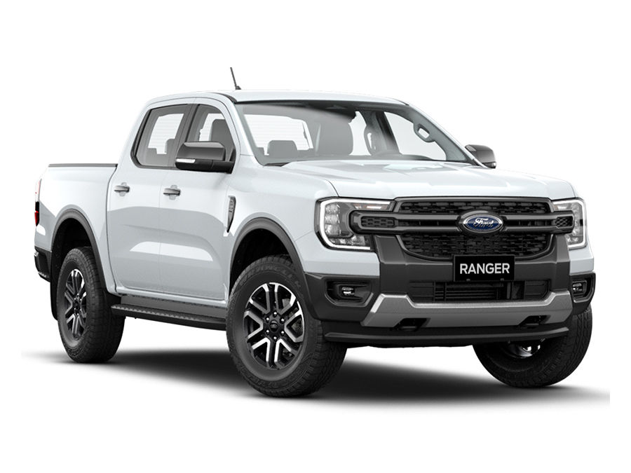 Xe Ford Ranger Sport màu trắng mạnh mẽ 2024