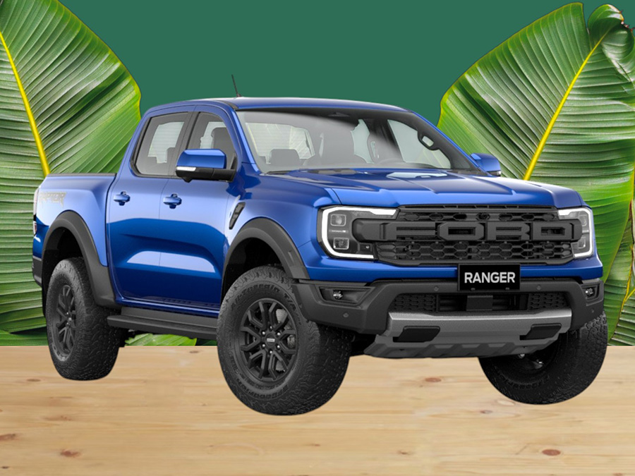Xe Ford Ranger Raptor 2025 màu xanh hiện đại và năng động