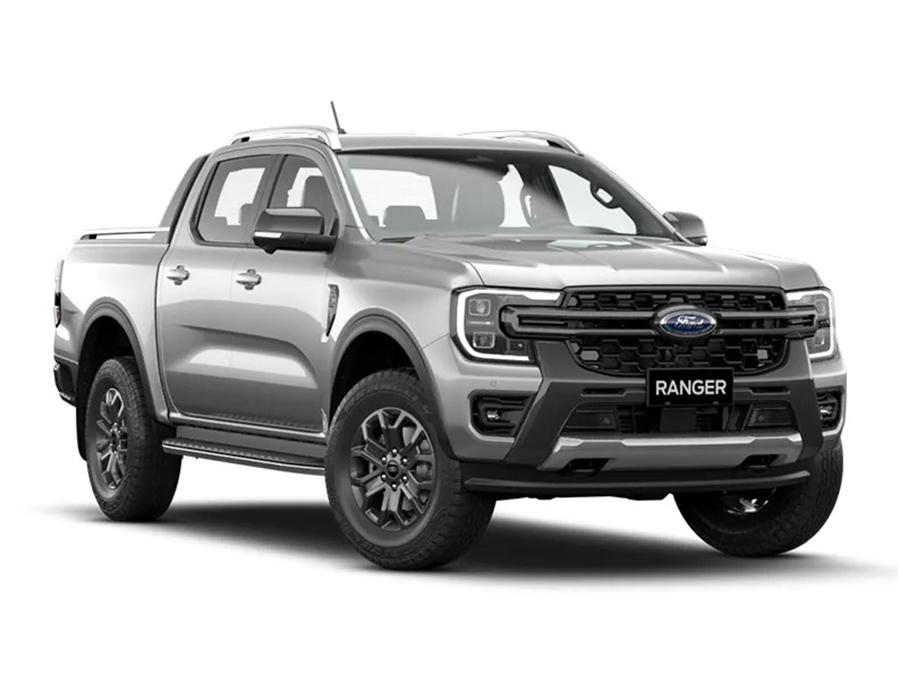 Xe Ford Ranger Wildtrak màu bạc ấn tượng 2024