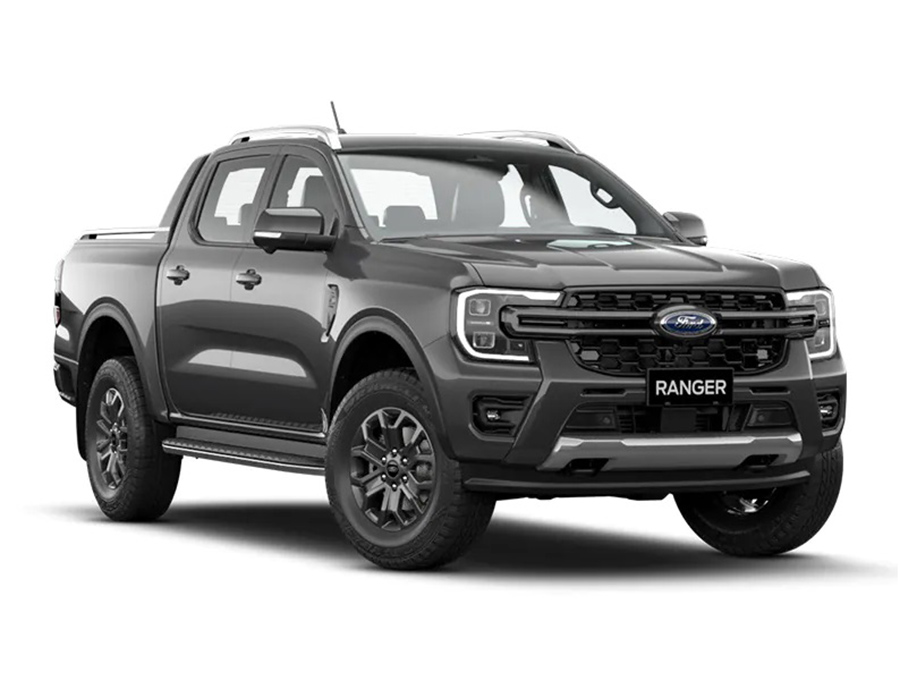 Xe Ford Ranger Wildtrak màu ghi hiện đại 2024