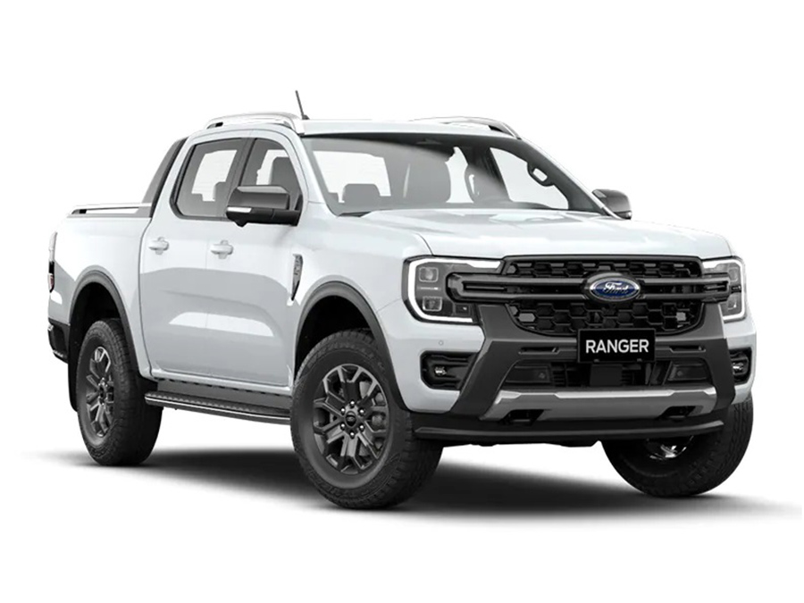 Xe Ford Ranger Wildtrak màu trắng phong cách 2024